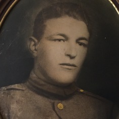 Frank Weibel, Kathryn’s father. He served in WWI in Europe with his brother William who didn’t return.