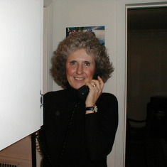Kathy, talking on phone circa 1984