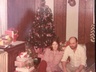 Mom and Marty at Christmas, 1982