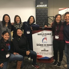 2018 team Asians at the women in rugby conference!