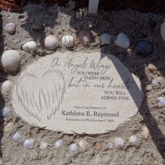 A beautiful memorial stone for a beautiful lady from her loving husband