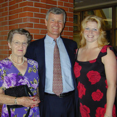 Katie, Geoff, and Geoff's daughter Trudi.