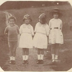 "Granny Kirkby", second from left; Katie's mother