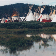Our Red, White & Blue Tipi-near Yellowstone