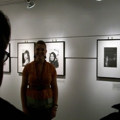 Opening of a Photo Show, Kat had multiple pieces on display
