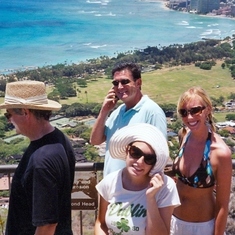 Hiked Diamond Head with Uncle Tom in Hawaii