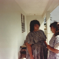 Katya and Kathy in Puerto Rico 1986