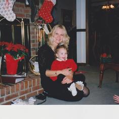 Grammy and Megan 1996 Christmas in North Carolina