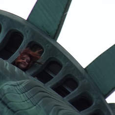 Kayley in the Statue of Liberty