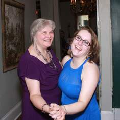 Kayley and her Aunt Barbara at Rick and Kim's wedding.