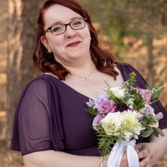 A beautiful bridesmaid! And a loyal friend!