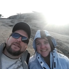 Kayley and Dad at Stone Mountain