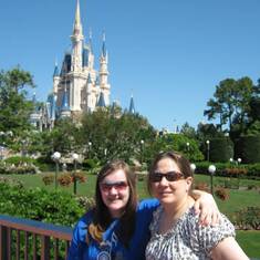 Kayley and her Mom at Disney World.