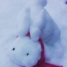 Snowbunny made by Kayley.