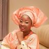 Kehinde on her traditional wedding day