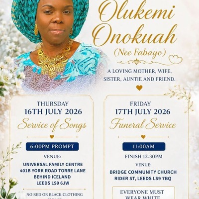 Kehinde Olukemi Onokuah nee Fabayo