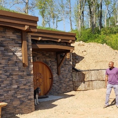 Hike to the Hobbit House under construction