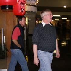 Frank Bowling  and Keith in Japantown in 2005