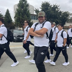 Felt like a fan taking photos of Keith at their football walk out