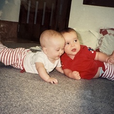 Joe and Keith, matching pants. 