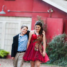 Brotherly support at Emma's bat mitzvah. He was so proud of her.