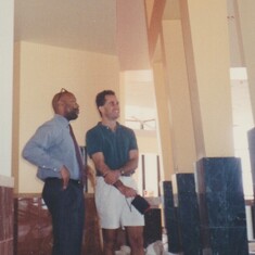 1991-Nadel-Keith & Marios Savopoulos tour Edwards-Triangle Square before the grand opening