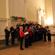 Singing at Niesky (near Berlin) on the Abbey Singers German Tour, October 2010