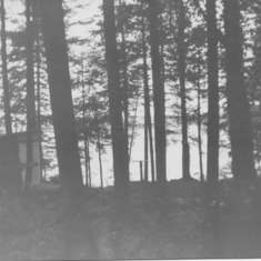"Tent," on shore of Fisher Lake, Mercer WI.1965