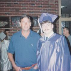keith and dad at graduation