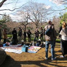 Waiting for all to arrive Kelly's Tokyo memorial Mar 22nd, 2014