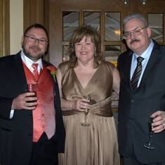 Kelly with Bryan & Roseann Perry at our wedding in Ottawa on April 6, 2013