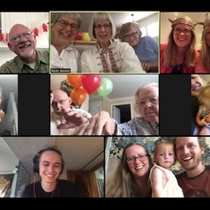 Virtual 92nd Birthday party for Dad - August 5, 2020