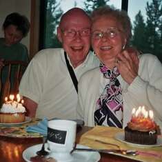 80th birthdays celebrated at a Family Reunion in Bend, OR in 2008