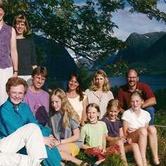 Family trip to Norway in 2001 to celebrate Mom & Dad's 50th Anniversary