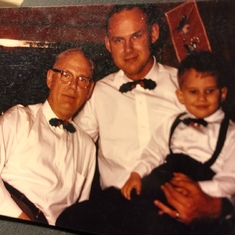 Three generations of Bensen men - Gpa Lester Bensen, Dad and Bruce