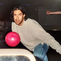 Ken loved to look terrifying while bowling