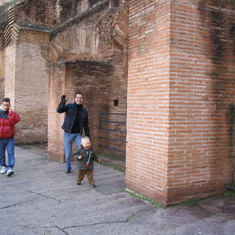 Loved this laughing toddler, Colosseum, Rome 2004