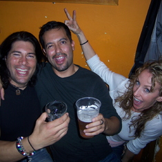 Bar hopping in Dublin. Carlos, Ken & Sherri