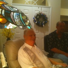 Dad @ our last Christmas party with him.  We had it 4 days early.  It was wonderful!