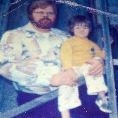 Dad and I.  I don't know the year :(