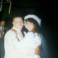 Daddy daughter dance @ my wedding reception. August 1992