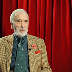 The Late great Sir Christopher lee (My Friend)