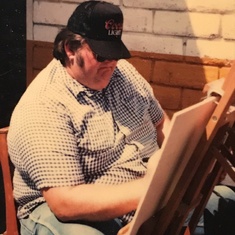 Drawing Caricatures at Fillmore Festival 1988 