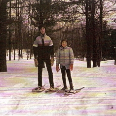 Ken&I snowshoeing