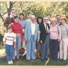 Our family with paternal grandparents, aunts, uncles & cousins