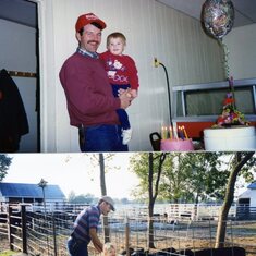 Dad's birthday / feeding the bottle calves
