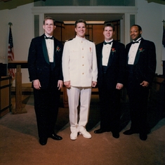 Ken as a groomsman at Paul's wedding (27 years ago)