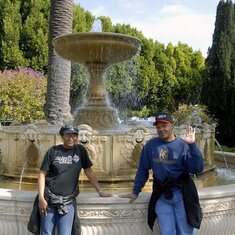Ameera & Ken - Sausalito, CA fountain 2006