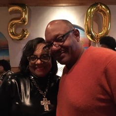 Deborah and Ken at her 50th birthday celebration.