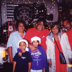 Honolulu City & County City Lights Parade December 1998 with Aunty Sweetheart, Grandma Ulu, Uncle Ellory, Ransen and Loke